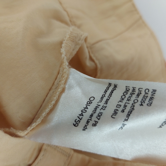 Free People Menorca Cropped Wide Leg Pants  Gosling Khaki Size 4 - Picture 12 of 13